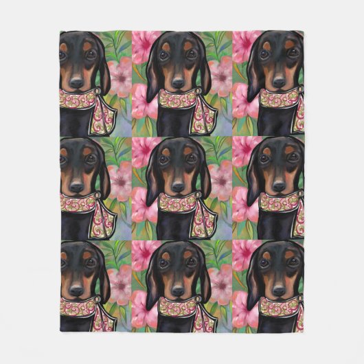 Doxie fleece deken (Voorkant)