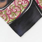 Doxie fleece deken (Hoek)