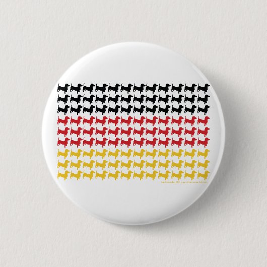 DOXIE-GERMAN-FLAG RONDE BUTTON 5,7 CM (Voorkant)