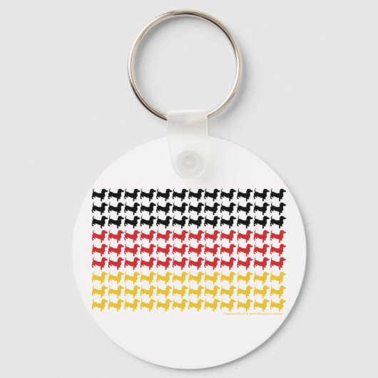 DOXIE-GERMAN-FLAG SLEUTELHANGER (Voorkant)