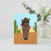 Doxie Gunslinger Briefkaart (Staand voorkant)