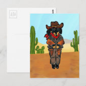 Doxie Gunslinger Briefkaart (Voorkant / Achterkant)