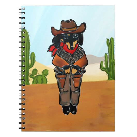 Doxie Gunslinger Notitieboek (Voorkant)