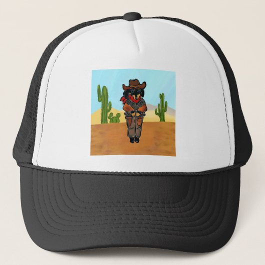 Doxie Gunslinger Trucker Pet (Voorkant)