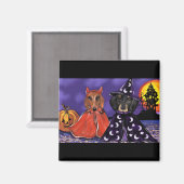 Doxie Halloween Magneet (Voorkant / Achterkant)