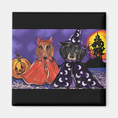 Doxie Halloween Magneet (Voorkant)
