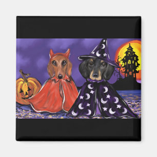 Doxie Halloween Magneet