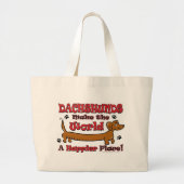 DOXIE-HAPPY GROTE TOTE BAG (Voorkant)