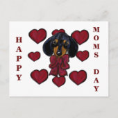 Doxie Hearts Briefkaart (Voorkant)