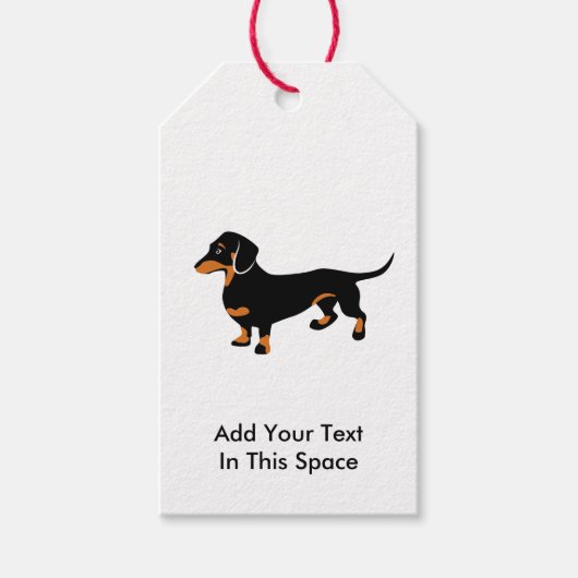 Doxie hondenliefde - Schattige klein teckel Cadeaulabel (Voorkant)