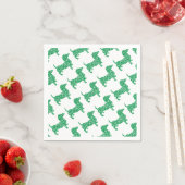 Doxie-in-Shamrocks Servetten (Insitu)