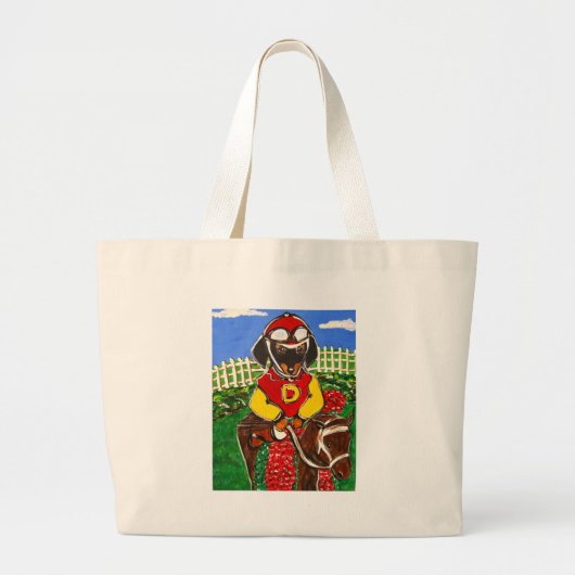 DOXIE JOCKEY GROTE TOTE BAG (Voorkant)