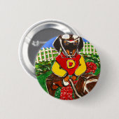 DOXIE JOCKEY RONDE BUTTON 5,7 CM (Voorkant /achterkant)