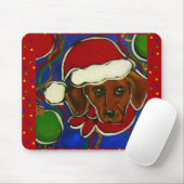 Doxie Kerstmis Muismat (Met muis)