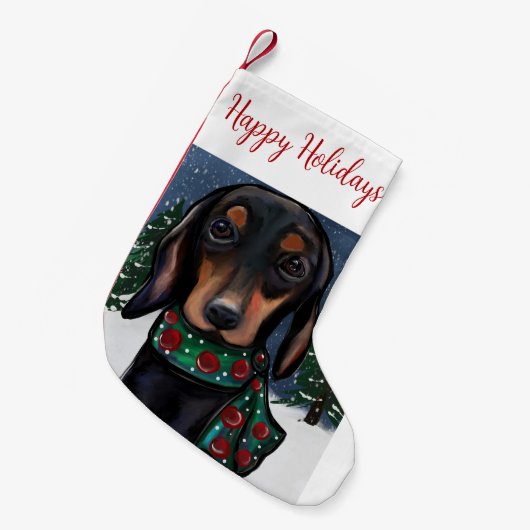 Doxie Kleine Kerstsok (Voorkant (Hangend))
