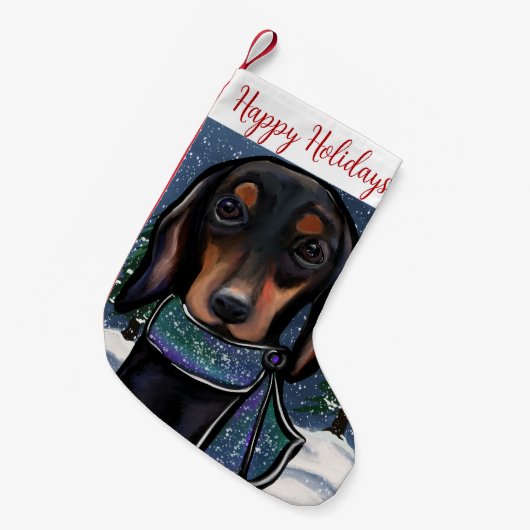 Doxie Kleine Kerstsok (Voorkant (Hangend))