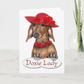 Doxie Lady Card Kaart (Voorkant)