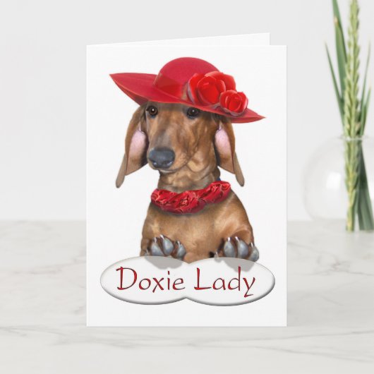 Doxie Lady Card Kaart (Voorkant)