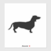 Doxie-Land Nation Oval Sticker (Vel)