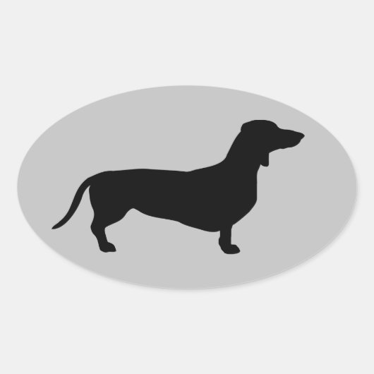 Doxie-Land Nation Oval Sticker (Voorkant)