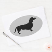 Doxie-Land Nation Oval Sticker (Envelop)