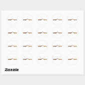 doxie liefde ronde sticker (Vel)