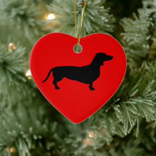 Doxie Love Keramisch Ornament