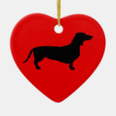Doxie Love Keramisch Ornament (Voorkant)
