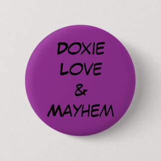 Doxie Love & Mayhem Ronde Button 5,7 Cm