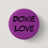 Doxie Love Ronde Button 3,2 Cm (Voorkant)