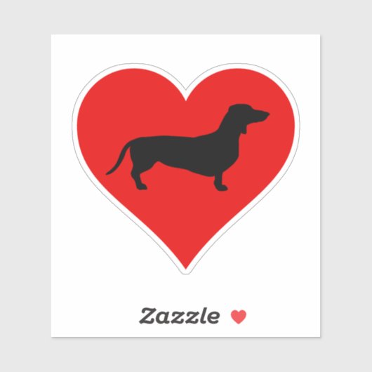 Doxie Love Sticker (Vel)