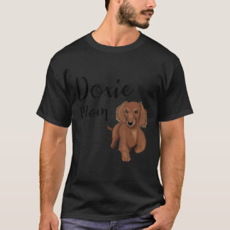 Doxie mama met een dachshund-trekhond t-shirt