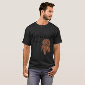 Doxie mama met een dachshund-trekhond t-shirt (Voorkant volledig)
