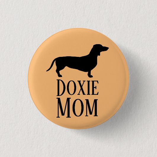 Doxie mama ronde button 3,2 cm (Voorkant)