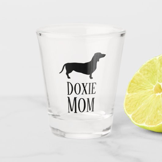 Doxie mama shot glas (Voorkant)