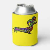Doxie Mardi Gras Blikjeskoeler (Blikje Voorkant)