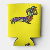 Doxie Mardi Gras Blikjeskoeler (Voorkant)