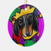 DOXIE MARDI GRAS           KERAMISCH ORNAMENT (Links)