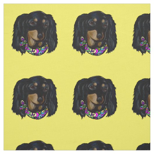 Doxie Mardi Gras Stof (Swatch)