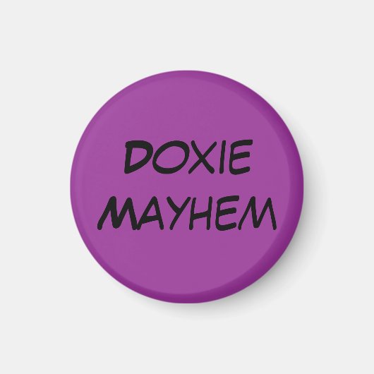 Doxie Mayhem Magneet (Voorkant)