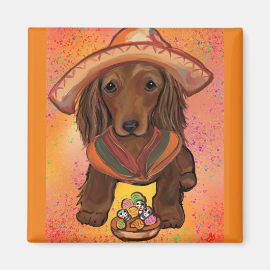Doxie Mexico Magneet (Voorkant)