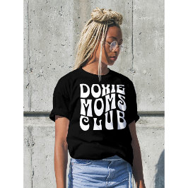 Doxie Moms Club Schattig Retro Font T-shirt