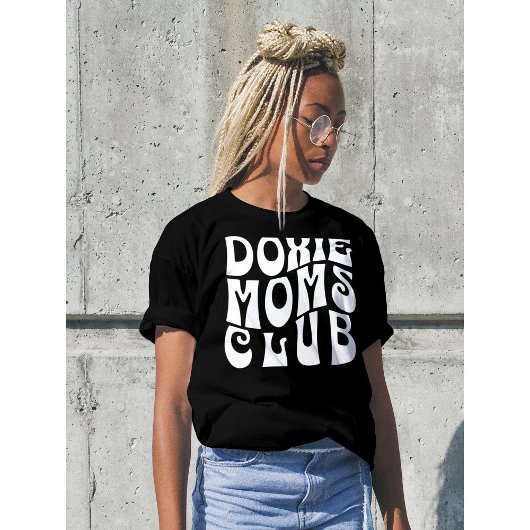Doxie Moms Club Schattig Retro Font T-shirt