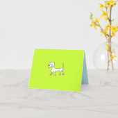 DOXIE NOTECARD IN LIMOEN KAART (Gele Bloem)