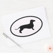 doxie ovale sticker (Envelop)