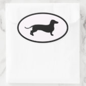 doxie ovale sticker (Tas)