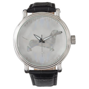 Doxie parelsilhouette horloge