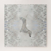 Doxie parelsilhouette legpuzzel (Horizontaal)