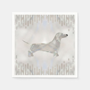 Doxie parelsilhouette servet