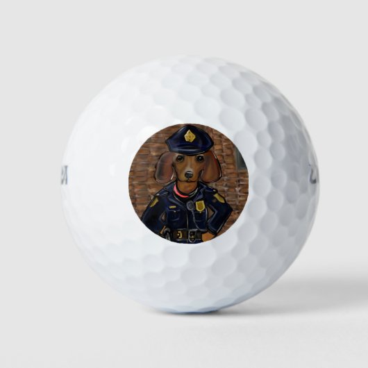 Doxie Politie Golfballen (Voorkant)
